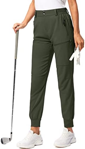 Pudolla ženski golf joggers Lagani planinarski teretni hlače vodootporne za putovanje kampiranje sa džepovima s patentnim zatvaračem