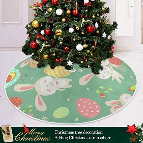 Alaza Dekoracija suknja za božićno drvce, mali mini suknja mini suknja 35,4 inča s Uskrsom za uskrsni blagdanski ukrasi za zabavu 16