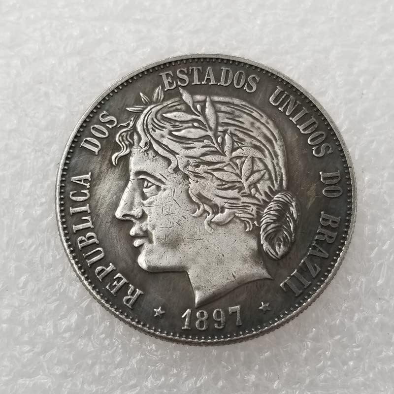 Antikni zanat 1897 Brazilska kolekcija srebrnog dolara 25
