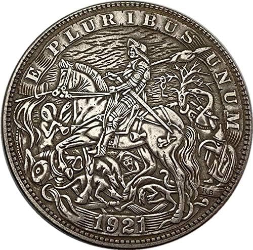 Izazov novčića 1935. g. Wandering Trostrani antikni bakar Old Silver Commumorative Medal Collection 20 mm lubanje bakra i srebrni kovanice