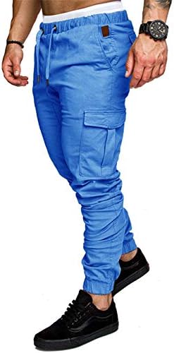 Muške casual teretane za vježbanje hlače sužene trenirke s džepovima elastični struk vrećaste hlače