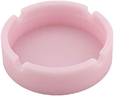 Svjetlosni silikonska guma visoka temperatura otporna na toplinu okrugla pepeljara ružičasta i popularna praktična i profesionalna