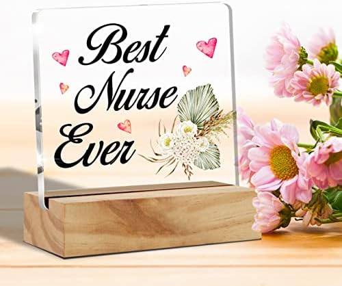 Medicinska sestra poklon darovi za najbolje medicinske sestre, najbolja medicinska sestra ikad sestra cvjetna njegovateljica akrilna