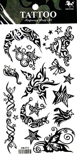 Parita tetovaža moon sunce zvijezde henna fantasy tattoo tattoo seksi tijelo lažne modne tetovaže naljepnice naljepnice na ramenu na