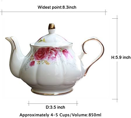 Jomop čaj lonac ručno izrađen keramički cvjetovi