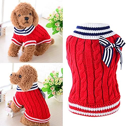 Honprad džemper veliki pseći kabel pletena mačka mornarska skakava odjeća topli pleteni klasični džemper kaput kućni ljubimac kornjača