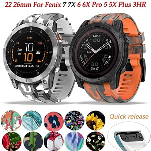Saydee za Garmin Fenix ​​7 7x 6 6x Pro 5x 5 Plus 3 HR MK2 EasyFit Smart Watch Band Correa 26 mm 22 mm silikonski brzi izlazni sat