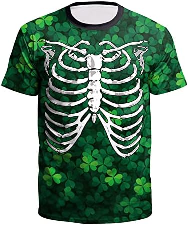Muške košulje Irski Dan svetog Patrika s modernim i veselim printom par majica kratkih rukava košulje