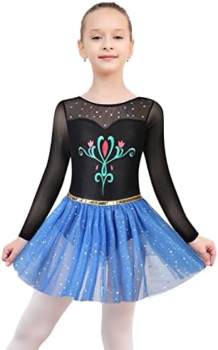 Baletna leotarda s tutu sukrom za djevojke plesna gimnastika mališana iskričava odijela za zabavu snježne pahuljice