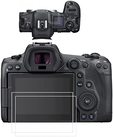 Zaštitnik zaslona VieSup za Canon EOS R5C-[2 + 2Pack] LCD + gornji ekran od kaljenog stakla za staklo za kanon EOS R5C / EOSR5C / Canon