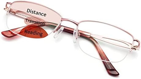 Liansan Women progresivno multifokus računalne naočale za čitanje plava svjetlost Blokirajući čitatelje za žene ružičasta 1.00