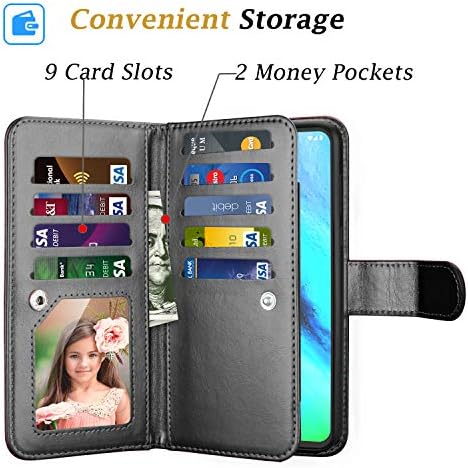 Torbica za Moto G Stylus, torbica-novčanik za telefon G Pro /G Stylus, držač za kreditne kartice Takfox od umjetne kože s uredima za