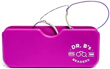 Dr. B čitatelji naočale za čitanje nosa s univerzalnim futrolom za muškarce žene naočale za čitanje naočala čitač