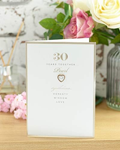 30. karta za godišnjicu vjenčanja - Kartica za godišnjicu bisera - godišnjica za par za par