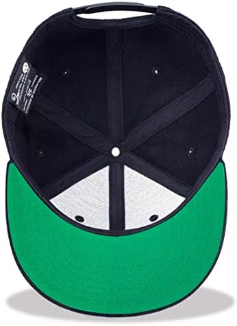 Tilgomedal Snapback šeširi za muškarce Skull Vez Podesivi solidni ravni ravni šešir Unisex bejzbolske kape