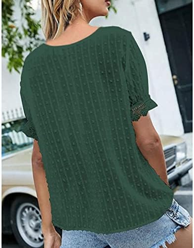 Ljetni jesenski Top s izrezom u obliku slova u 2023. Ženska odjeća od čipkastog šifona osnovni gornji dio dnevne sobe majica za Tinejdžerke