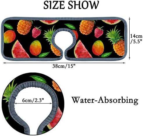 Kuhinjska slavina apsorbirana prostirka 2 Komadi akvarelni ananas pipeza slavina sudopera za prskanje šalter kupaonice i rv, slavina