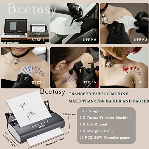Pisač za prijenos šablona za tetoviranje, s besplatnim papirom za prijenos 20pcs, Termokopirni Stroj za prijenos privremenih i trajnih