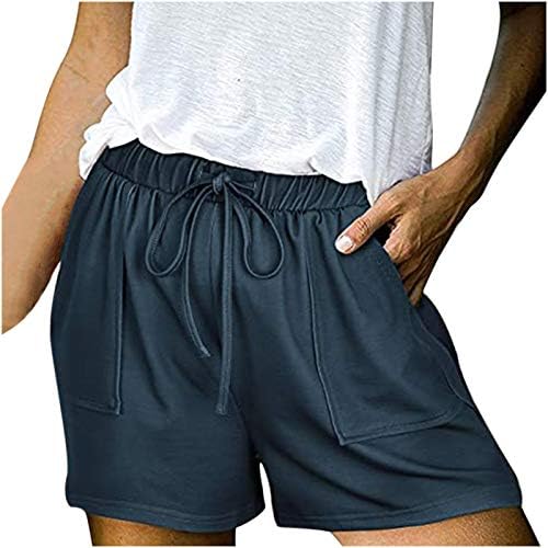 Ženske udobne kratke kratke hlače ljetni visoki struk opušteni atletski kratke hlače kamuflaža lagano ljeto s džepovima