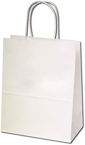 Flexicore Pakiranje bijele kraft papirne poklon torbe i kraljevsko plavi poklon omota tkiva Veličina papira: 8 inča x 4,75 inča x 10,5