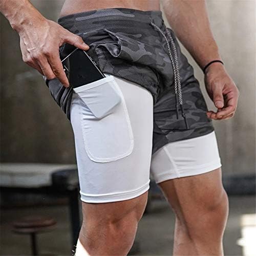 Muške kratke hlače za vježbanje za trčanje, lagane kratke hlače za vježbanje joge u teretani s džepovima
