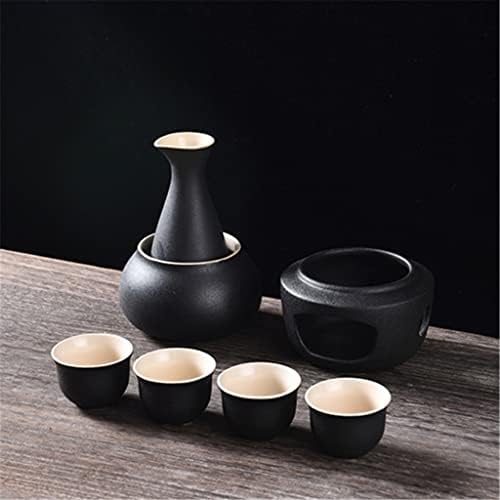 Wywwdxf keramika vina lonac šalica japanskog crnog zlatnog cvijeta 300 ml lonac vode za vodu dekoracija kućanstvo kuhinja isporučuje