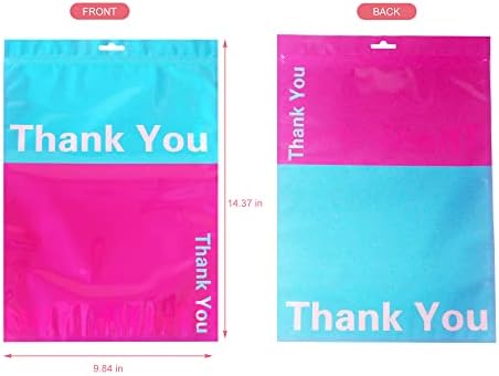 Hohole reclosable Zip Grip 'n brtvene robe torbe, 9x14 inča hvala plastične vrećice za odjeću/ darove/ robu, izdržljive plastične vrećice