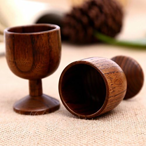 Baoblaz 2pcs drveni pehar primitivna ručno izrađena šalica za piće