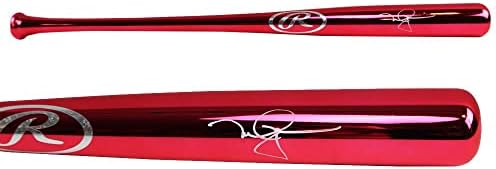 Mark McGwire potpisao je St. Louis Cardinals Rawlings Chrome Red MLB Bat - Autografirani MLB šišmiši
