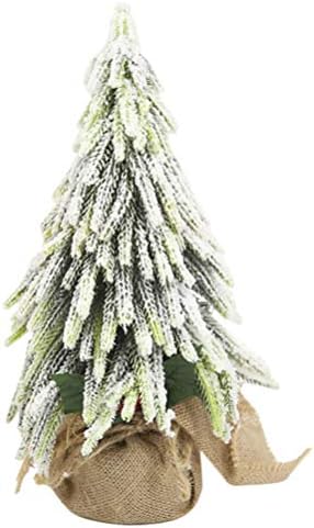 NUOBESTY 1PC Božićno drvce, 33 cm Umjetno snježno snježno prekriveno božićno xmas stablo, dekor drveća, Xmas Božića ukras božićni ukras