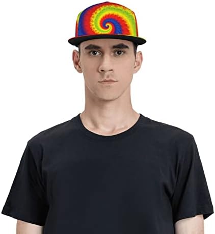 Tie boja Snapback bejzbol kapica muškarci Žene Rainbow Tie boja boja za bejzbol šešir podesivi ravni Bill hip hop šešir