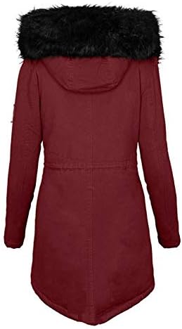 Timifis kaputi za žene zima 2022 Preveliki puffer jakna zgušnjava se oblozi od koprive tople odjeće s krznenom haubom