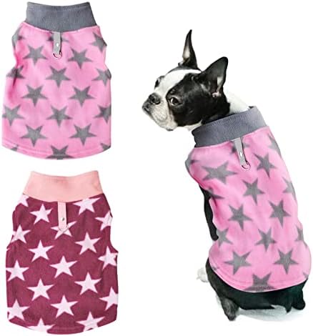 Pakiranje od 2 psećeg džempera s povodom topli pseći prsluk prsluk pulover jakne zimske pseće odjeća za štene male pse mačke chihuahua