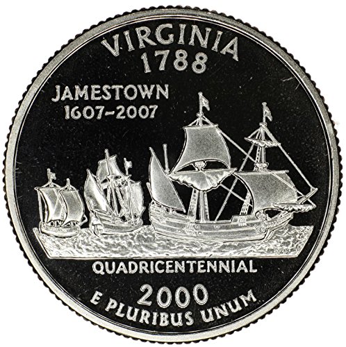 2000 S Virginia State Quarter Dokaz