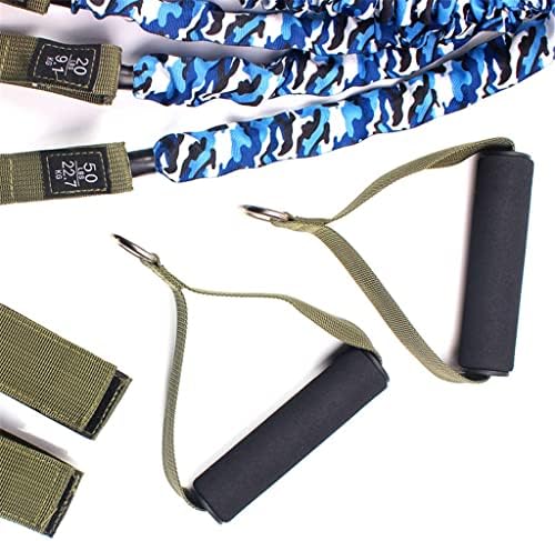 Walnuta 11 PCS/SET TPE Latexov pojas Camuflage Anti-Shread Fitness Training remen s guma za vuču od gumene elastične cijevi