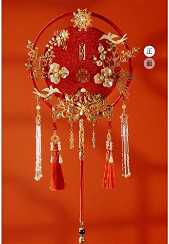Zjhyxyh kinesko vjenčanje xiuhe Hand Holding Flower Group Fan Oženjen oženjen sretni obožavatelj završen obožavatelj