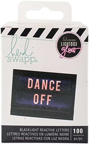 Heidi Swapp 314009 Pack Lightbox-Glow Mega, narančasta abeceda i simboli