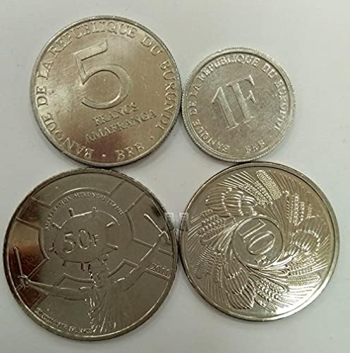 Afrički novčić Burundi Circulation Coin 4 Set s visokom vrijednošću 50 fraka