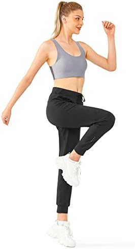 Allzero ženske joggers hlače atletski trčanje trenirke s džepovima mekim hlačama za vježbanje, salon