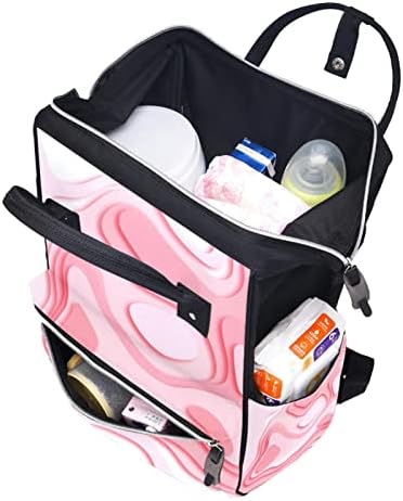 Sažetak ružičaste pozadine pelena ruksak Baby Pelena za pelene multi funkcije Velikog kapaciteta Putnička torba