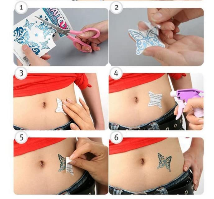 8 listova Crni dijamantski vodootporni privremeni tetovaža muškarci Tattoo Body Art Tatoo naljepnica Lažni rukavi za tetovaže