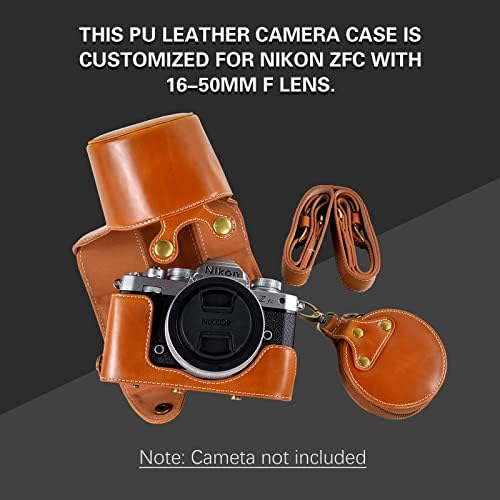 Zaštitna torbica za fotoaparat MUZIRI KINOKOO ZFC Case od umjetne kože - kompatibilan s objektivima NIKON Z fc / Zfc i 16-50 mm f /