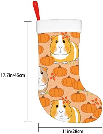 Augesterna božićna čarapa zamorci bundeve bundeve Halloween dvostrani kamin viseće čarape