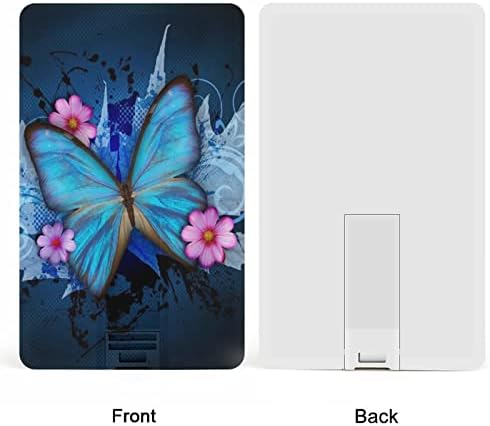 Modni leptir ispisani USB flash pogon Personalizirana memorija za pogon kreditne kartice UsB ključ pokloni