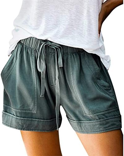 Bagelise žene lagane kratke hlače casual vrećasto trendovske kratke hlače elastično struka crtanja udobne kratke hlače