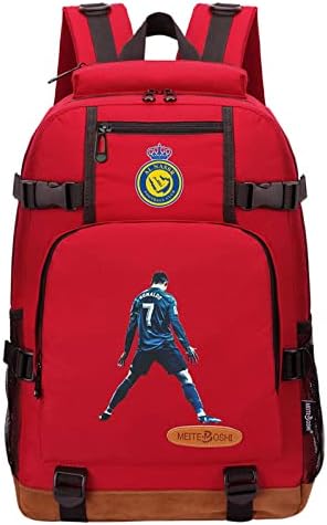 Izdržljivi školski ruksak Cristiana Ronalda za nogometni klub Al Nasr - Studentski vodootporni ruksak s velikim prednjim džepom