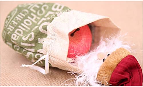 ; Božićna vrećica slatkiša burlap na uzici poklon vrećice torba vrećica zrna kave za djecu dječja torba za jabuke