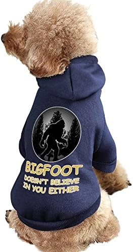Bigfoot ne vjeruje u vas niti jedan komad pseće kostim za kućne ljubimce odjeće s hat -om za kućne ljubimce za štene i mačku 2xl