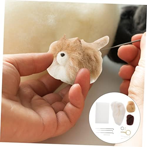Abaodam 1 set vuna filc poke zabavni zanatski komplet za djecu izradu životinja ručni igle za iskrivljenje igle sets igle zalihe zaliha