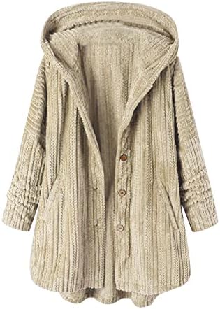 Kulywon ženski modni zimski džep s patentnim zatvaračem plišani kaputa dugih rukava